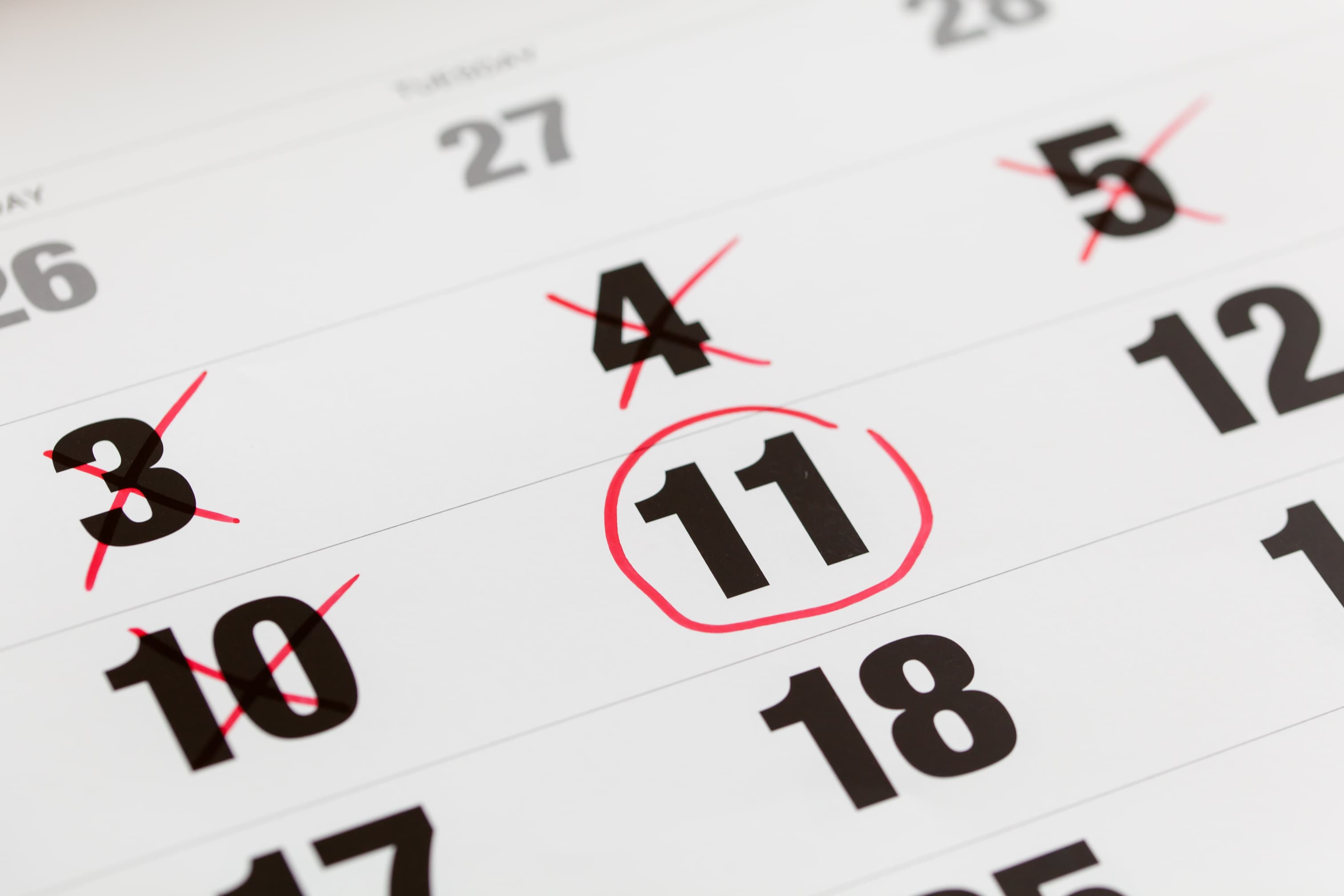 45-day identification period — a calendar marked with the deadline